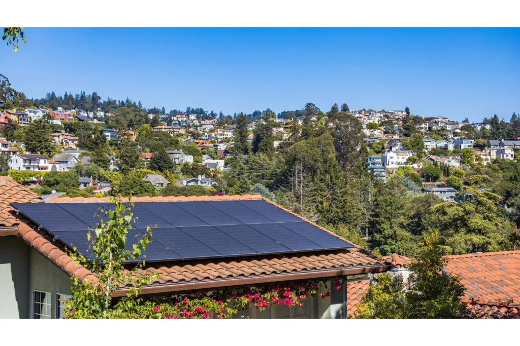 Residential solar panels in USA